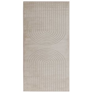 vidaXL Covor de interior GALATI Bej 80 x 150 cm Poliester Medium Pile