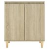 vidaXL Servantă picioare din lemn masiv stejar sonoma 60x35x70 cm lemn