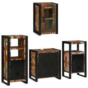 vidaXL Set de mobilier pentru baie 4 buc. Multicolour 55 x 35 x 60 cm