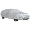 vidaXL Husă auto Sedan, curele cu cataramă, complet, argintiu XXL PEVA