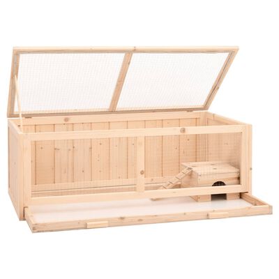 vidaXL Cușcă pentru hamsteri, 104x52x54 cm, lemn masiv de brad