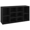 vidaXL Banchetă pantofar, negru, 103x30x55 cm, lemn prelucrat