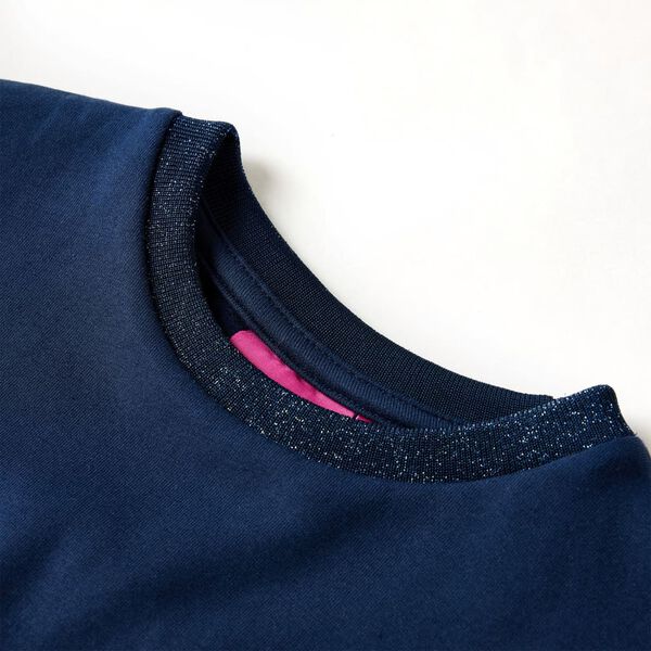 Rochie cu mâneci lungi pentru copii, bleumarin, 92