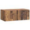 vidaXL Oglindă TV montată pe perete Lemn vechi 78,5 x 41 x 30 cm