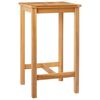 vidaXL Masă de bar natural 60 x 60 x 105 cm Teak solid