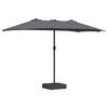 vidaXL Parasol de Grădină Antracit 385 x 209 x 244 cm Poliester