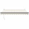 vidaXL Copertină retractabilă, crem, 3x2,5 m, textil și aluminiu