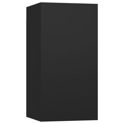 vidaXL Set dulapuri TV, 7 piese, negru, PAL