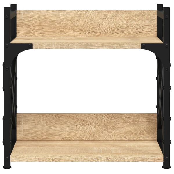 vidaXL Suport imprimantă 2 niveluri stejar sonoma 40x20x40 cm lemn