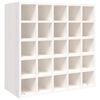 vidaXL Dulap de vinuri alb 56x25x56 cm lemn masiv de pin