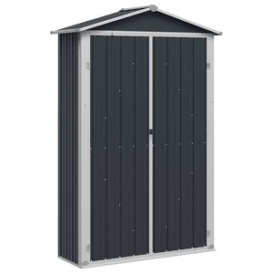 vidaXL Șopron de grădină, antracit, 116x45x175 cm, oțel galvanizat