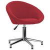vidaXL Scaun de birou pivotant, roșu vin, material textil