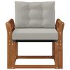 vidaXL Set de canapele de exterior Lemn solid de Acacia și Textilene