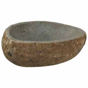 vidaXL Chiuvetă din piatră de r&acirc;u (30-37) x (25-30) x 12 cm