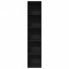 vidaXL Bibliotecă, negru, 40x30x189 cm, lemn prelucrat
