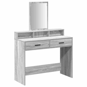 vidaXL Masă de Machiaj Gri Sonoma 100 x 41 x 140 cm Lemn prelucrat