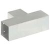 vidaXL Conector de grindă, formă T, 101 x 101 mm, metal galvanizat