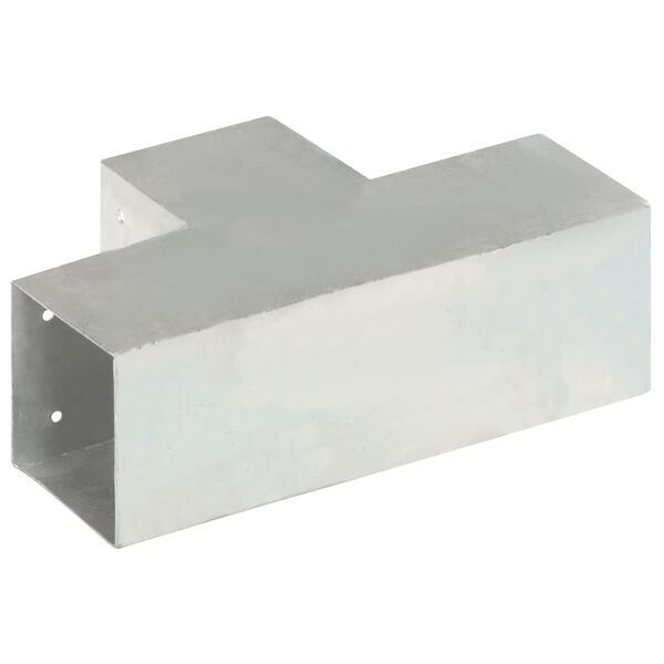 vidaXL Conector de grindă, formă T, 101 x 101 mm, metal galvanizat