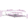 vidaXL Cadru de pat Maro 120 x 200 cm lemn