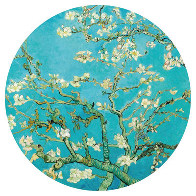 WallArt Tapet în formă de cerc „Almond Blossom”, 190 cm