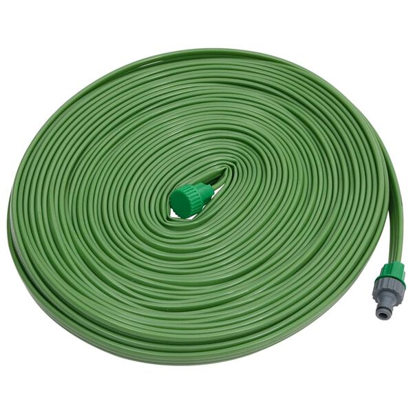 vidaXL Furtun pentru stropit cu 3 tuburi, verde, 22,5 m, PVC