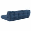 vidaXL Perna pentru canapea pe palet 2 pcs Indigo 120 x 80 x 38 cm