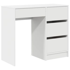 vidaXL Birou Alb Lemn prelucrat 90 x 37.5 x 75 cm