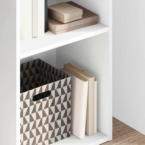 vidaXL Bibliotecă, alb, 40x30x152 cm, lemn prelucrat