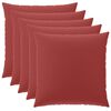 vidaXL Husă pentru pernă 6 pcs HEERLEN Roșu Vin 80 x 80 cm Poliester