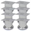 vidaXL Picioare rotunde de canapea, 8 buc., 60 mm, crom