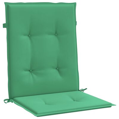 vidaXL Perne cu spătar mic, 4 buc. verde 100x50x3 cm textil oxford