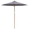 vidaXL Parasol de Grădină Gri închis 240 x 240 x 260 cm Bambus