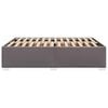 vidaXL Cadru de pat, gri, 140x190 cm, piele ecologică