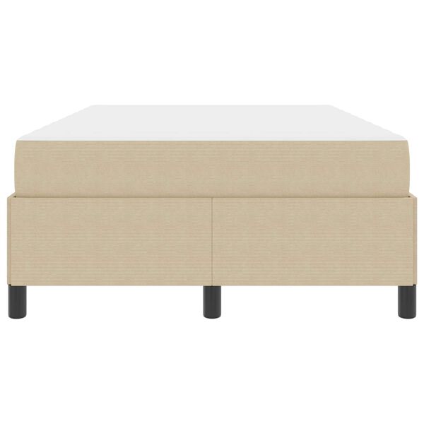 vidaXL Cadru de pat cu saltea Verde deschis gri 120 x 200 cm țesătură