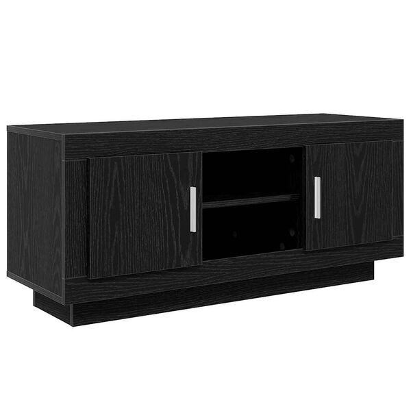 vidaXL Cabinet TV Stejar Negru 102 x 35 x 45 cm Lemn compozit