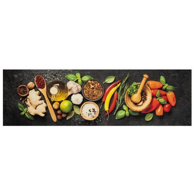 vidaXL Covor de bucătărie lavabil Spices, 45x150 cm, catifea