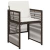 vidaXL Set mobilier de grădină, 13 piese, maro, cu perne, poliratan