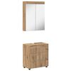 vidaXL Set de mobilier pentru baie TULUM 2 buc. Stejar Artizanal