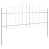 vidaXL Gard de Grădină 3 pcs Alb 170 x 140 cm