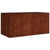 vidaXL Jardinieră, 80x40x40 cm, oțel corten