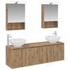 vidaXL Set dulap baie 5 buc. Stejar Artizanal Lemn prelucrat