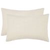 vidaXL Husă pentru pernă 2 buc. HEERLEN Crem 30 x 50 cm Boucl&eacute;