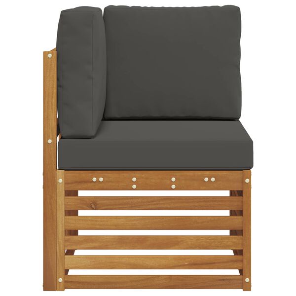 vidaXL Sofa Colțar pentru Exterior Lemn Solid de Acacia natural