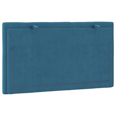 vidaXL Pernă tăblie de pat, albastru, 80 cm, catifea