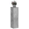 vidaXL Suport de plante, 2 buc., gri beton, 17x17x60 cm lemn prelucrat