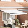 vidaXL Cortina Retractabilă Alb 350 x 250 cm Poliester și Aluminiu