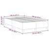 vidaXL Cadru de pat platformă Gri închis 120 x 190 cm țesătură
