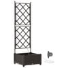 vidaXL Vază pentru Grădină Maro 40 x 40 x 126 cm PP