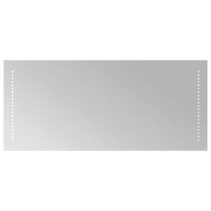 vidaXL Oglindă de baie cu LED Transparent 90 x 40 cm sticlă securizată
