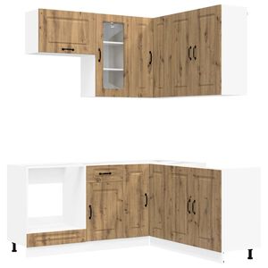 vidaXL Unitate de bucătărie KALMAR 8 buc. Stejar Artizanal
